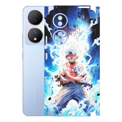 VIVO Y Series Phone Skins (All Models) - Blue Thunder Luffy Anime - Matte Finish (M-132) Vivo Y100A