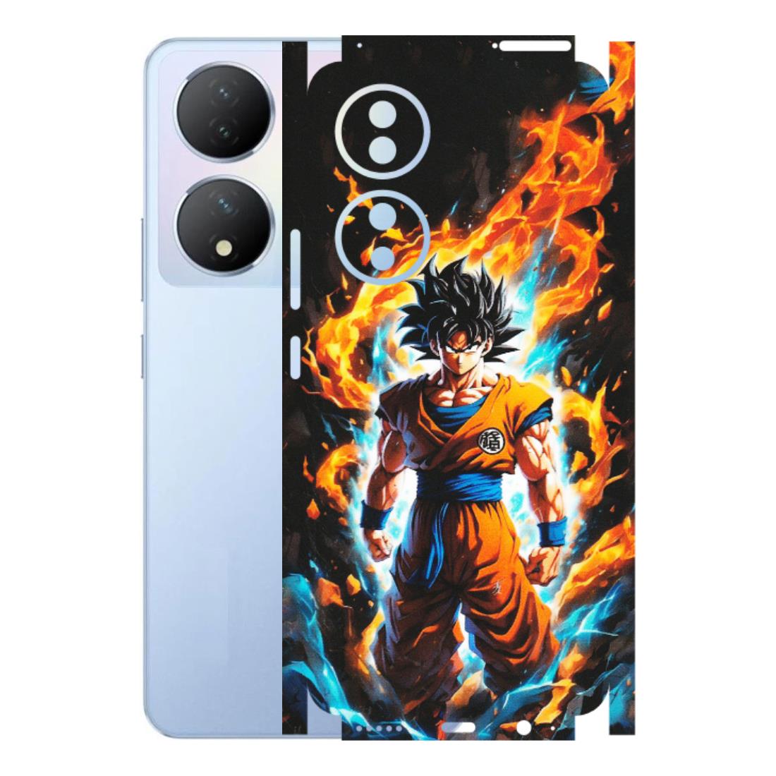VIVO Y Series Phone Skins (All Models) - Goku Transformation Anime - Matte Finish (M-159) Vivo Y100A