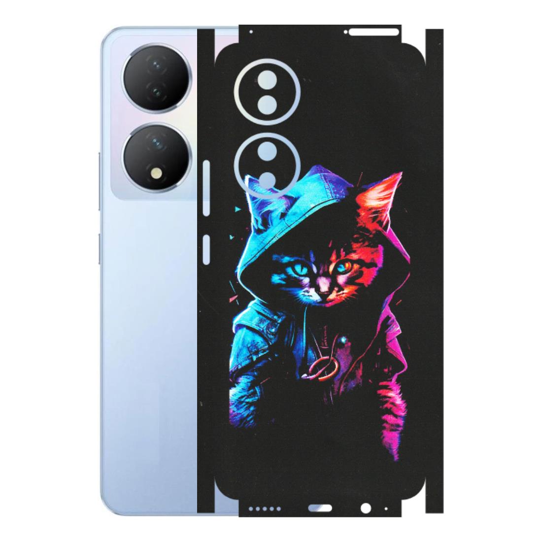 VIVO Y Series Phone Skins (All Models) - Cyberpunk Cat - Matte Finish (M-45) Vivo Y100A
