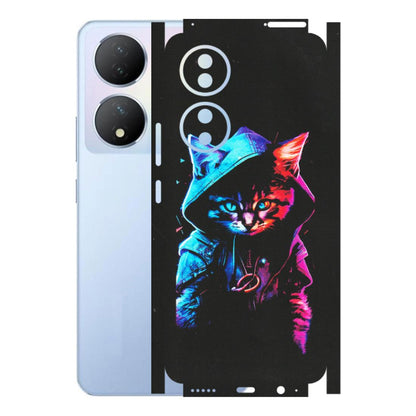 VIVO Y Series Phone Skins (All Models) - Cyberpunk Cat - Matte Finish (M-45) Vivo Y100A