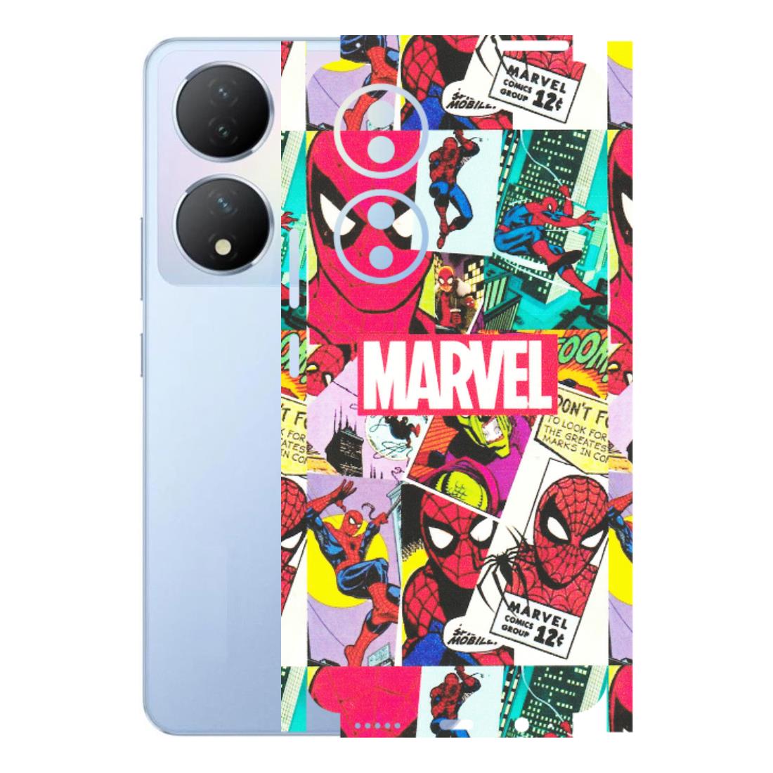 VIVO Y Series Phone Skins (All Models) - Marvel Comic Spiderman Grafitti - Matte Finish (M-72) Vivo Y100A