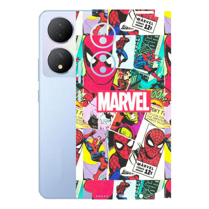 VIVO Y Series Phone Skins (All Models) - Marvel Comic Spiderman Grafitti - Matte Finish (M-72) Vivo Y100A