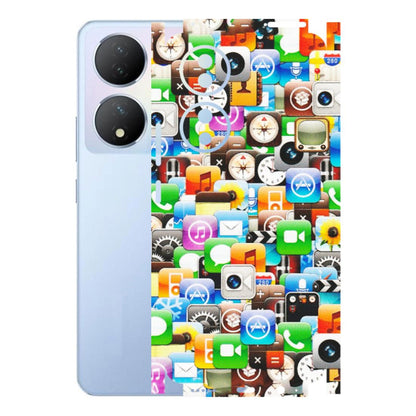 VIVO Y Series Phone Skins (All Models) - All Apple Icons - Matte Finish (M-93) Vivo Y100A