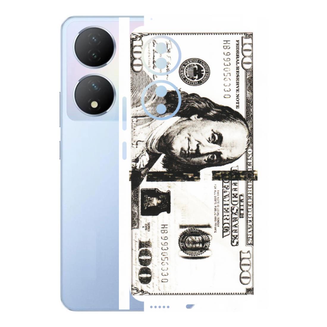 VIVO Y Series Phone Skins (All Models) - 100 Dollar Currency - Transparent Finish (T-01) Vivo Y100A