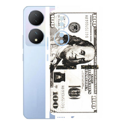VIVO Y Series Phone Skins (All Models) - 100 Dollar Currency - Transparent Finish (T-01) Vivo Y100A