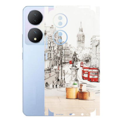 VIVO Y Series Phone Skins (All Models) - London Street - Transparent Finish (T-02) Vivo Y100A