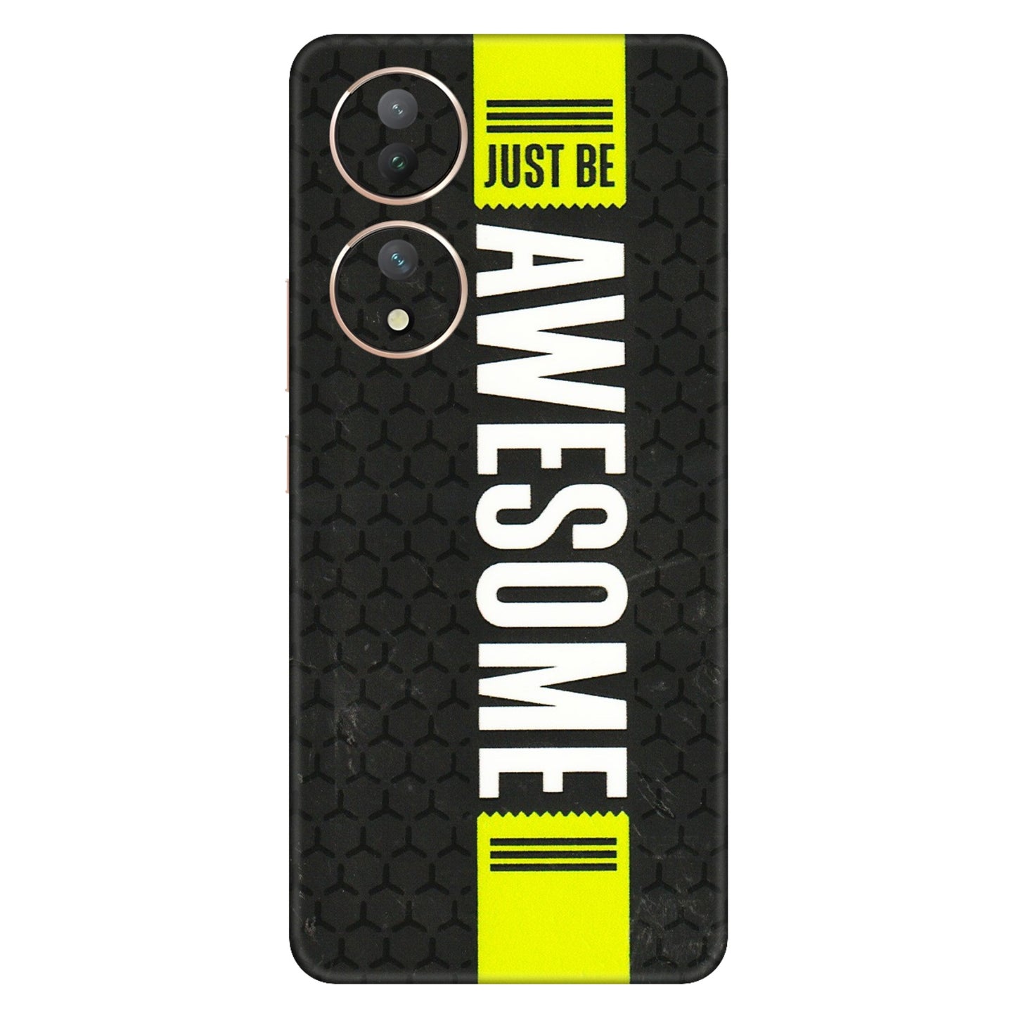 VIVO Y Series Phone Skins (All Models) - Just Be Awesome - 3D Embossed Finish (L-101) Vivo Y100 (5G)