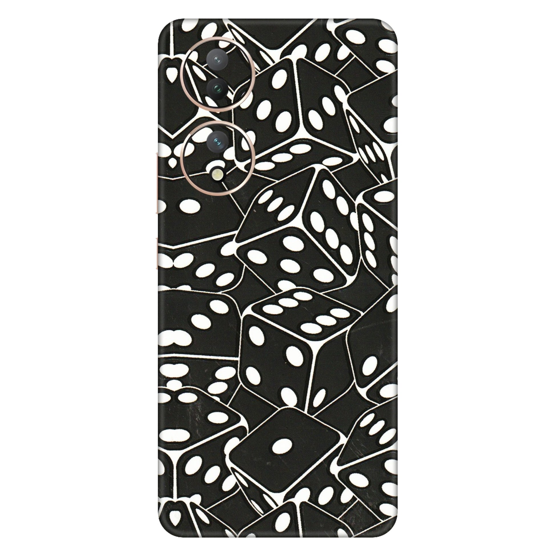 VIVO Y Series Phone Skins (All Models) - Big Black Dices - 3D Embossed Finish (L-106) Vivo Y100 (5G)