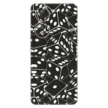 VIVO Y Series Phone Skins (All Models) - Big Black Dices - 3D Embossed Finish (L-106) Vivo Y100 (5G)