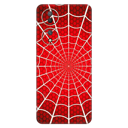 VIVO Y Series Phone Skins (All Models) - Classic Spidey Web - 3D Embossed Finish (L-115) Vivo Y100 (5G)