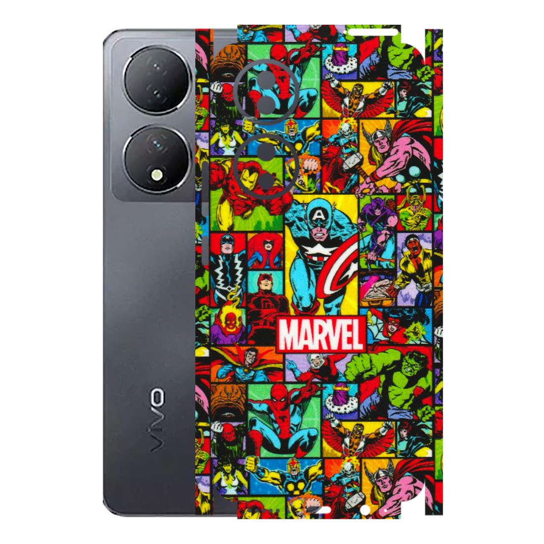 VIVO Y Series Phone Skins (All Models) - MARVELOUS Comic Characters - 3D Embossed Finish (L-129) Vivo Y100 (5G)