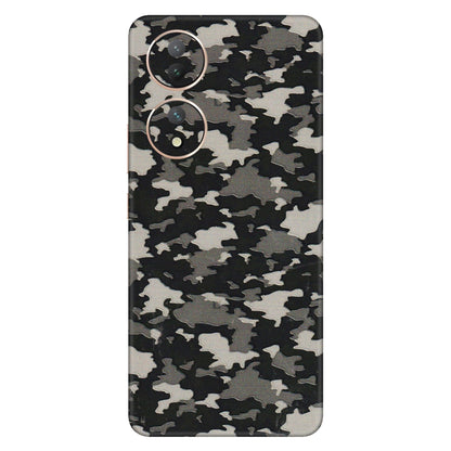 VIVO Y Series Phone Skins (All Models) - Black/Grey Camoflaunge - 3D Embossed Finish (L-142) Vivo Y100 (5G)