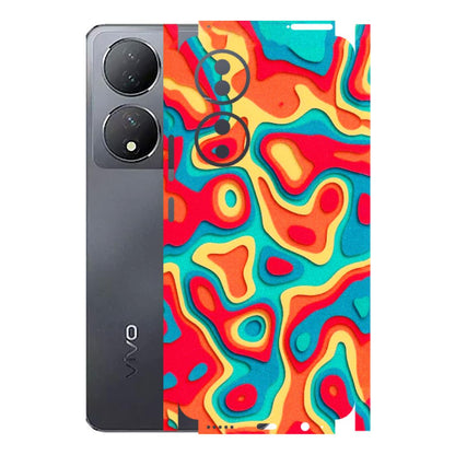 VIVO Y Series Phone Skins (All Models) - Abstract Swirl - 3D Embossed Finish (L-150) Vivo Y100 (5G)