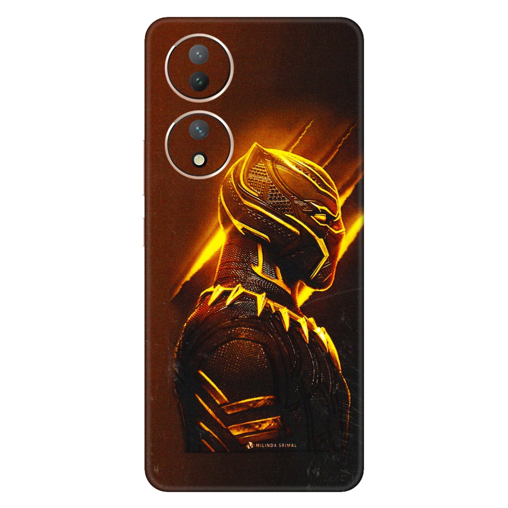 VIVO Y Series Phone Skins (All Models) - Gold Black Panther - 3D Embossed Finish (L-181) Vivo Y100 (5G)
