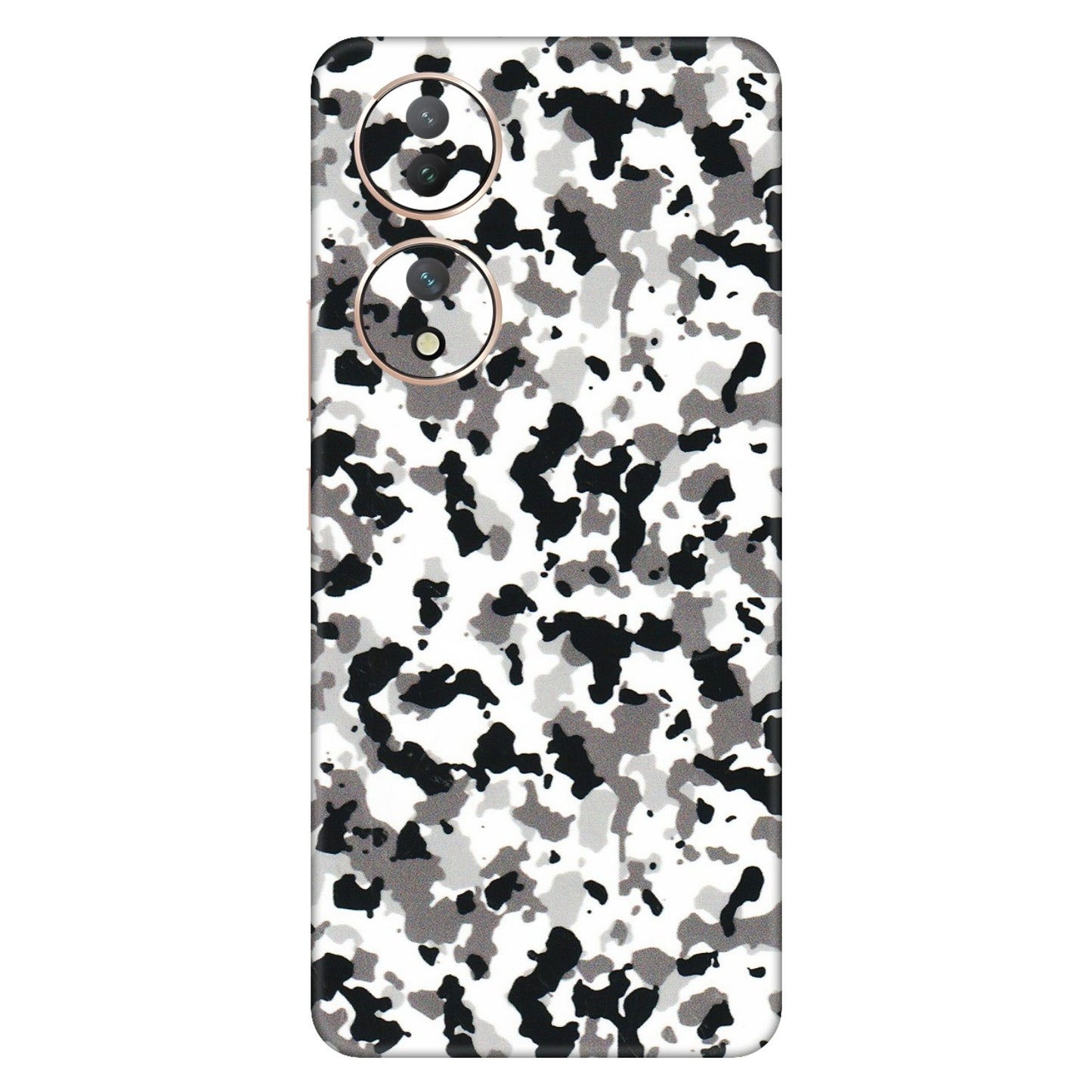 VIVO Y Series Phone Skins (All Models) - White Black Camouflage - 3D Embossed Finish (L-18) Vivo Y100 (5G)