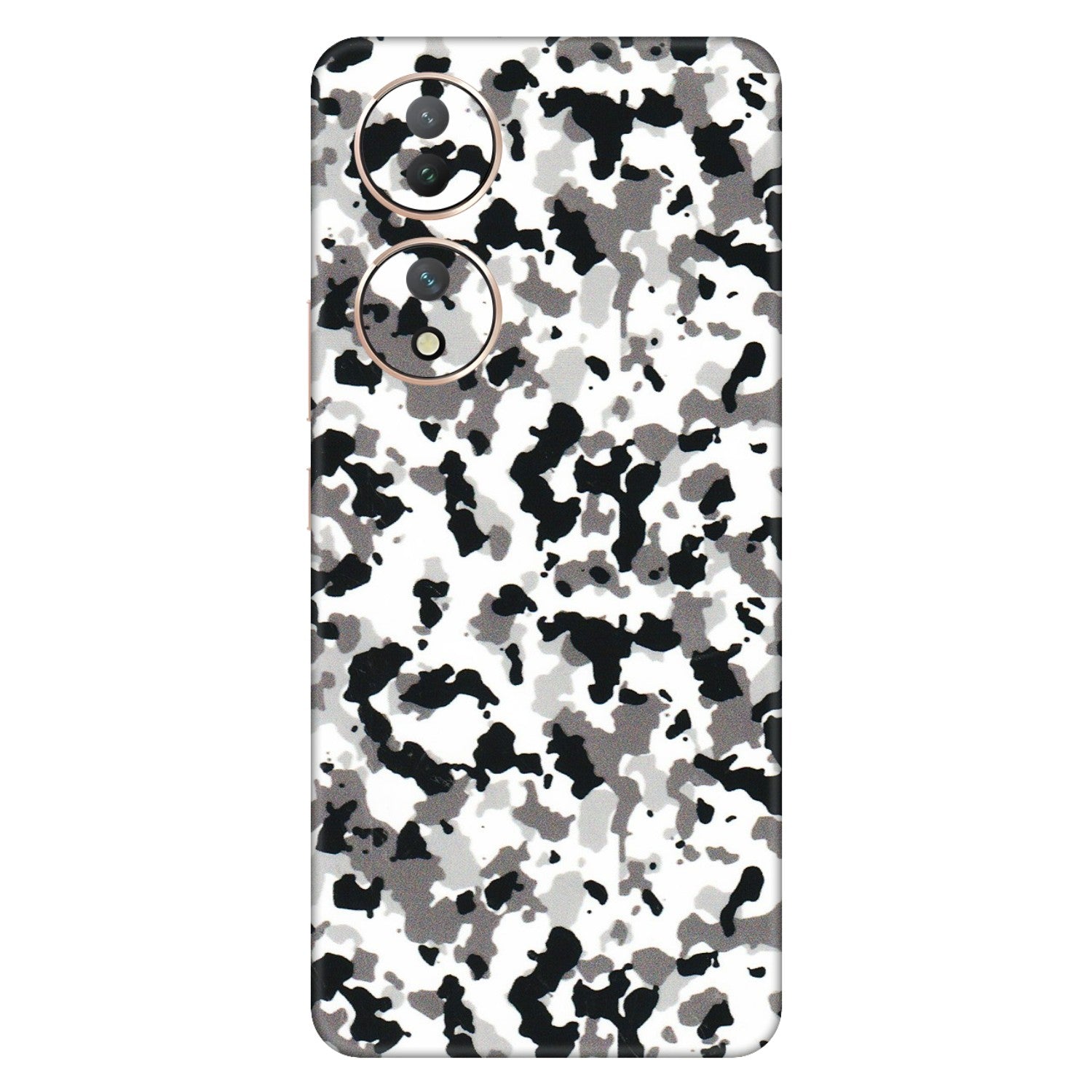 VIVO Y Series Phone Skins (All Models) - White Black Camouflage - 3D Embossed Finish (L-18) Vivo Y100 (5G)