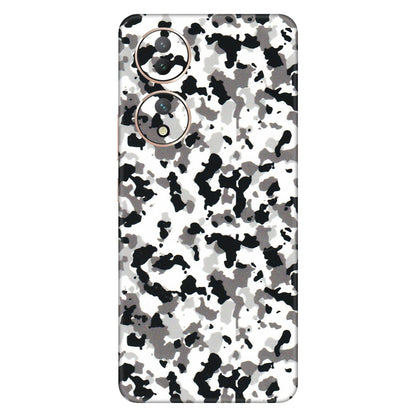 VIVO Y Series Phone Skins (All Models) - White Black Camouflage - 3D Embossed Finish (L-18) Vivo Y100 (5G)
