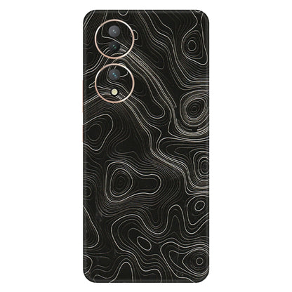 VIVO Y Series Phone Skins (All Models) - Black Swirl - 3D Embossed Finish (L-196) Vivo Y100 (5G)