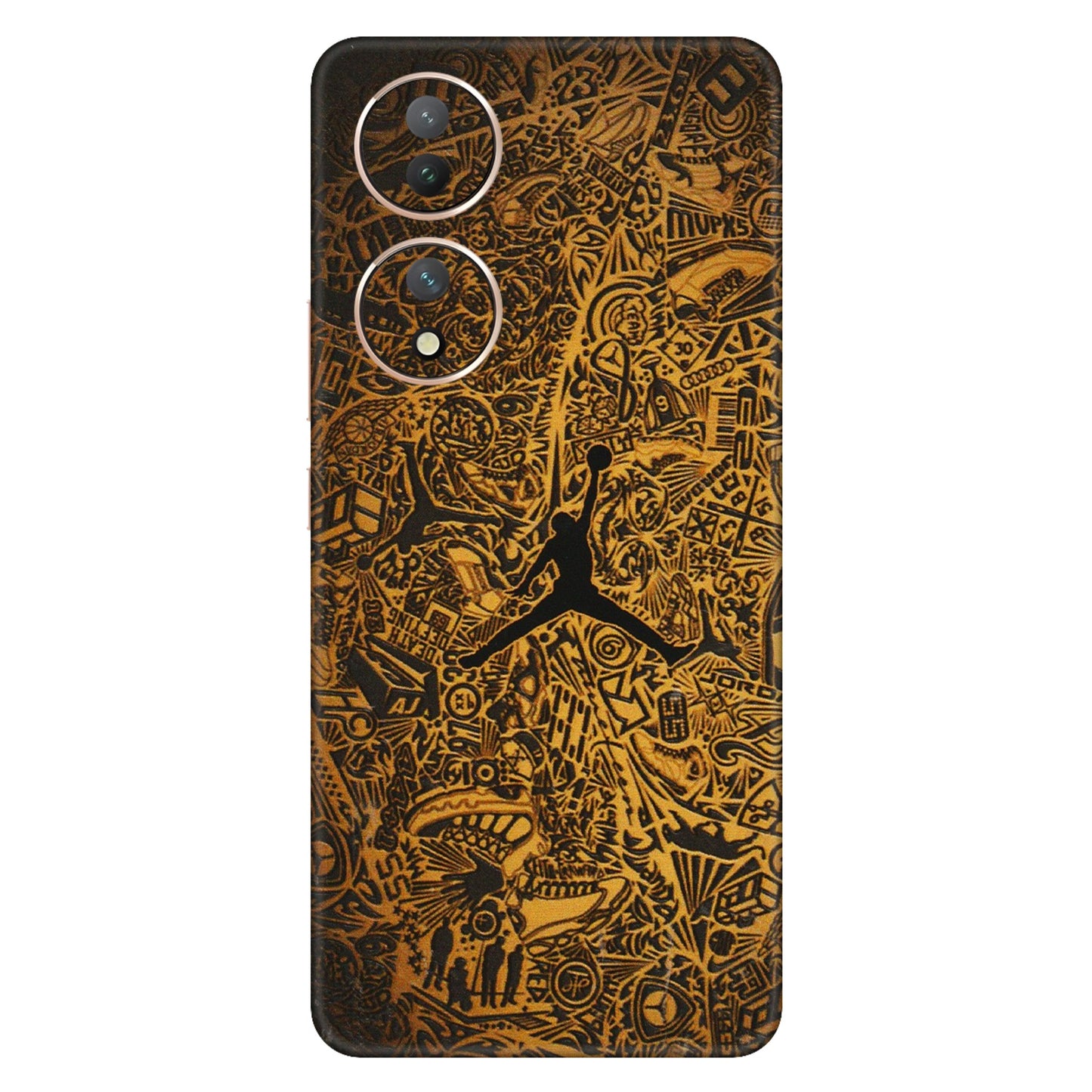 VIVO Y Series Phone Skins (All Models) - Premium Gold Basketball Player - 3D Embossed Finish (L-236) Vivo Y100 (5G)