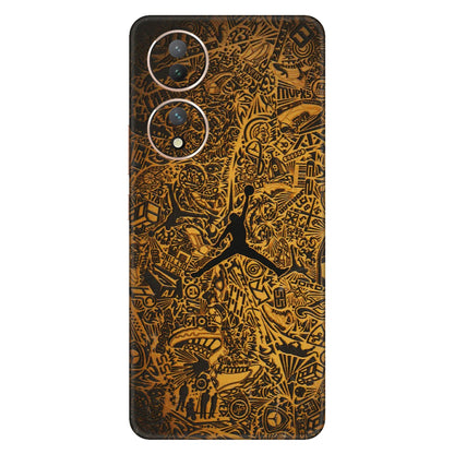 VIVO Y Series Phone Skins (All Models) - Premium Gold Basketball Player - 3D Embossed Finish (L-236) Vivo Y100 (5G)