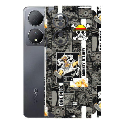 VIVO Y Series Phone Skins (All Models) - Cuffy Anime MonkeyCamic - 3D Embossed Finish (L-242) Vivo Y100 (5G)