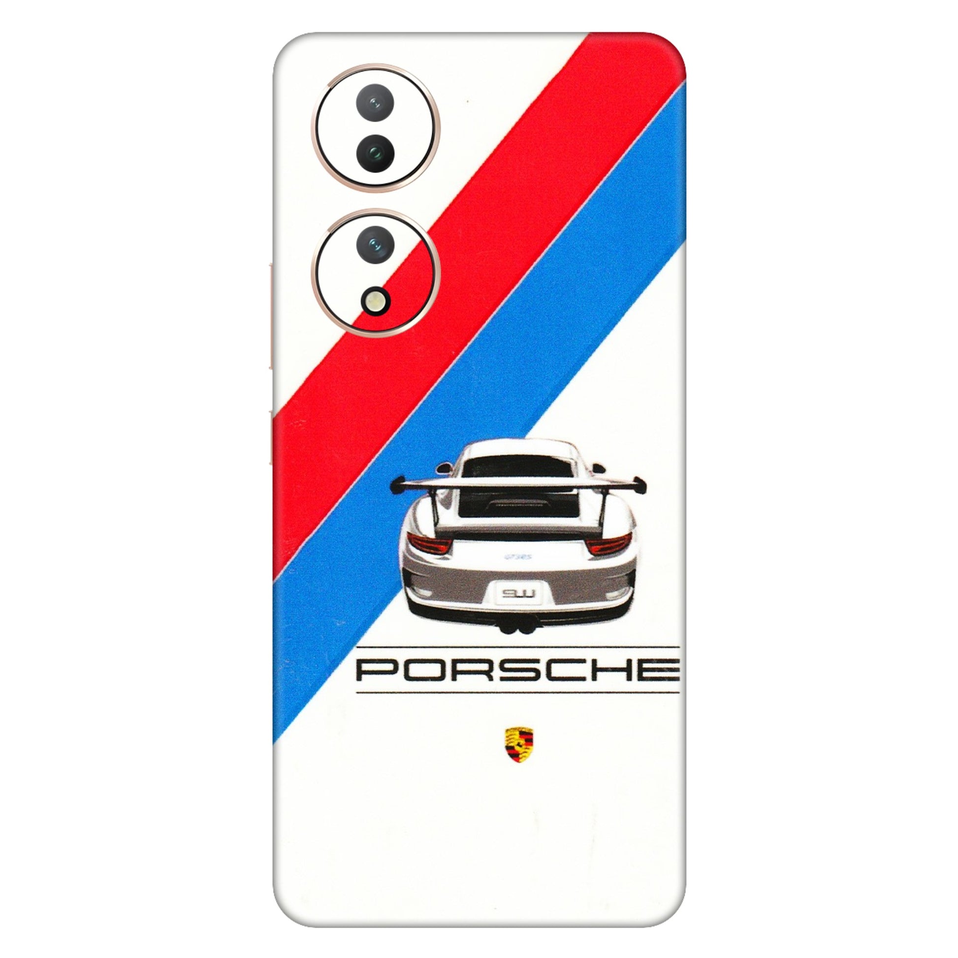 VIVO Y Series Phone Skins (All Models) - Porche Car Sober Logo - 3D Embossed Finish (L-248) Vivo Y100 (5G)