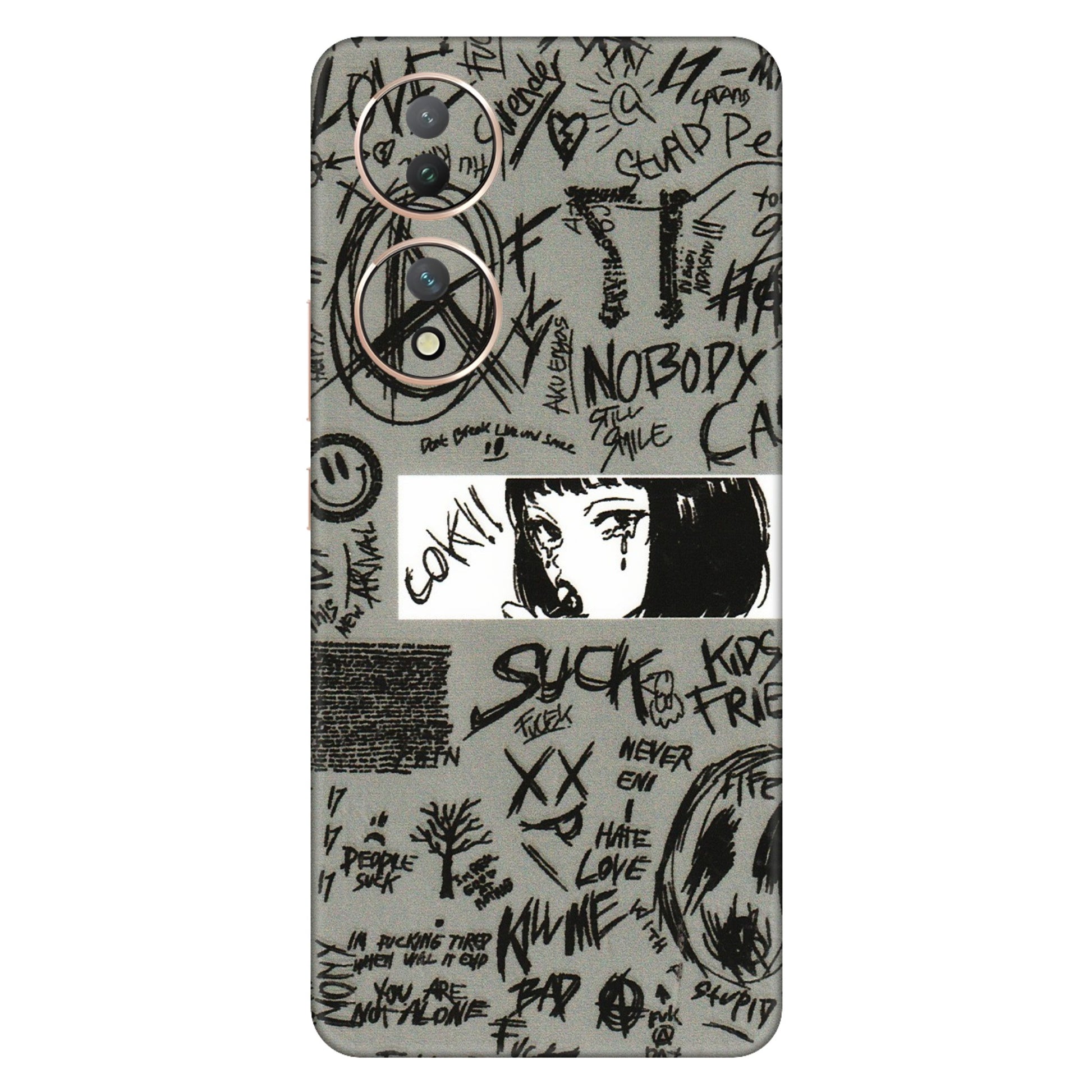 VIVO Y Series Phone Skins (All Models) - Never Have Love Anime - 3D Embossed Finish (L-260) Vivo Y100 (5G)