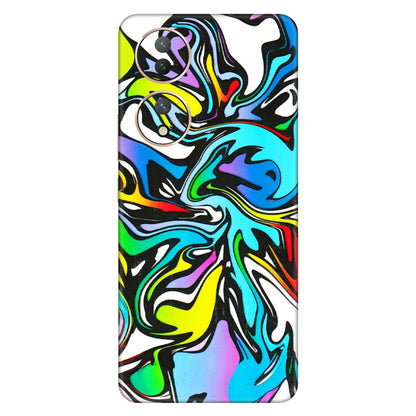 VIVO Y Series Phone Skins (All Models) - Abstract Colour Paints - 3D Embossed Finish (L-271) Vivo Y100 (5G)