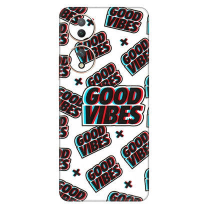 VIVO Y Series Phone Skins (All Models) - Good Vibes - 3D Embossed Finish (L-282) Vivo Y100 (5G)