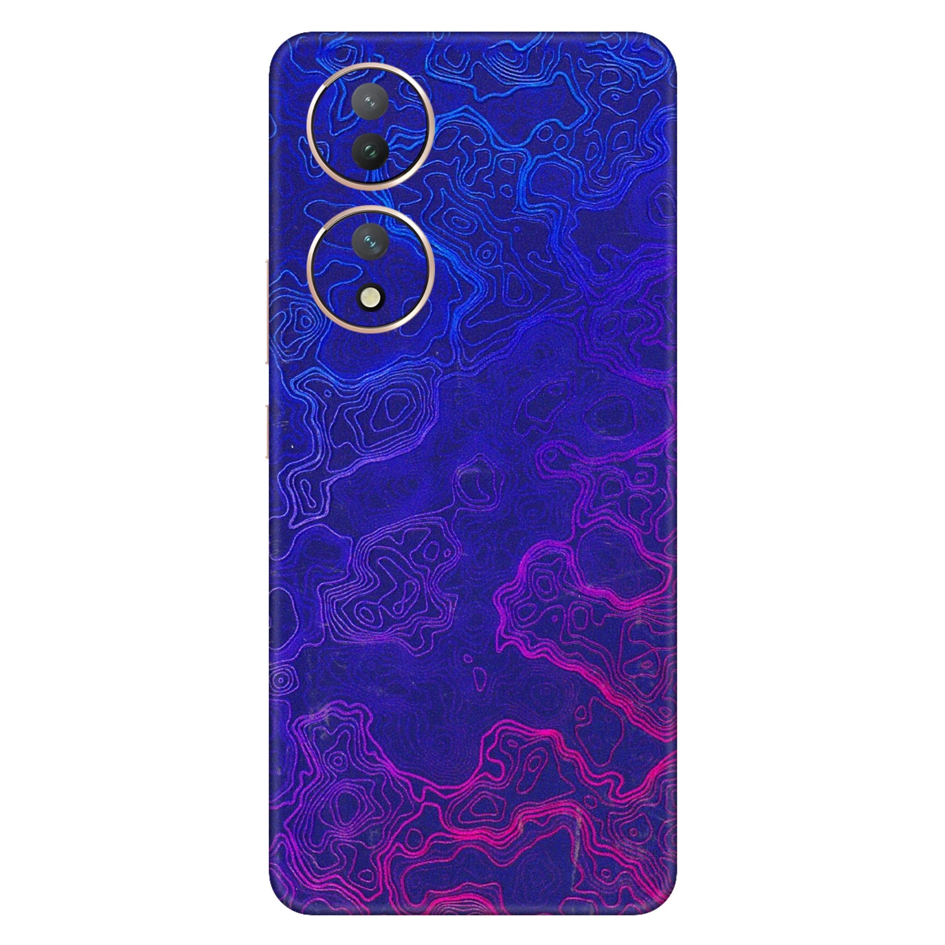 VIVO Y Series Phone Skins (All Models) - Purple Ripples Swirl - 3D Embossed Finish (L-314) Vivo Y100 (5G)