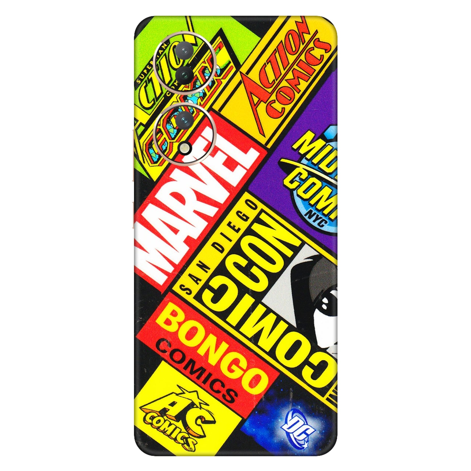 VIVO Y Series Phone Skins (All Models) - Bongo Comic Con - 3D Embossed Finish (L-325) Vivo Y100 (5G)