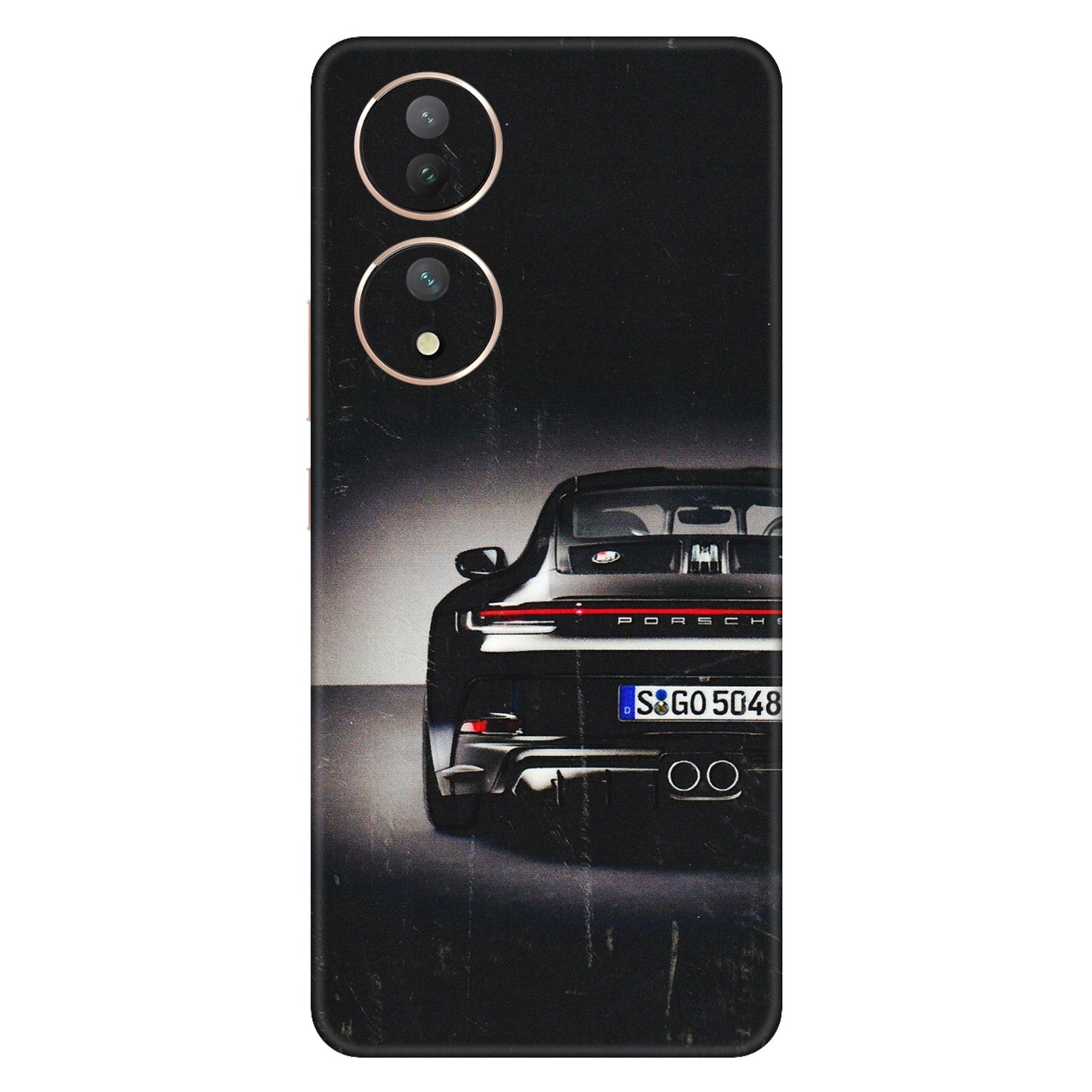 VIVO Y Series Phone Skins (All Models) - New Black Porsche GT3 - 3D Embossed Finish (L-327) Vivo Y100 (5G)