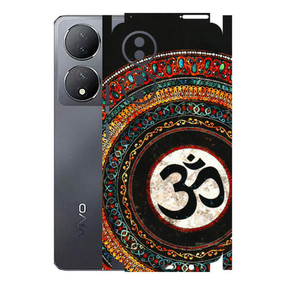 VIVO Y Series Phone Skins (All Models) - Aum Chant Abstract - 3D Embossed Finish (L-42) Vivo Y100 (5G)