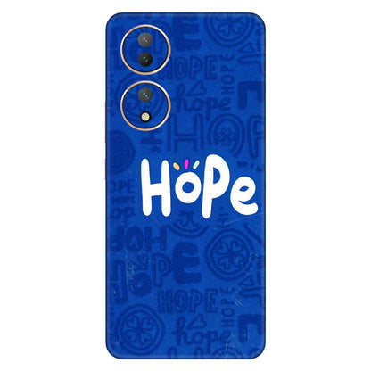 VIVO Y Series Phone Skins (All Models) - Hope Doodles Blue - 3D Embossed Finish (L-43) Vivo Y100 (5G)