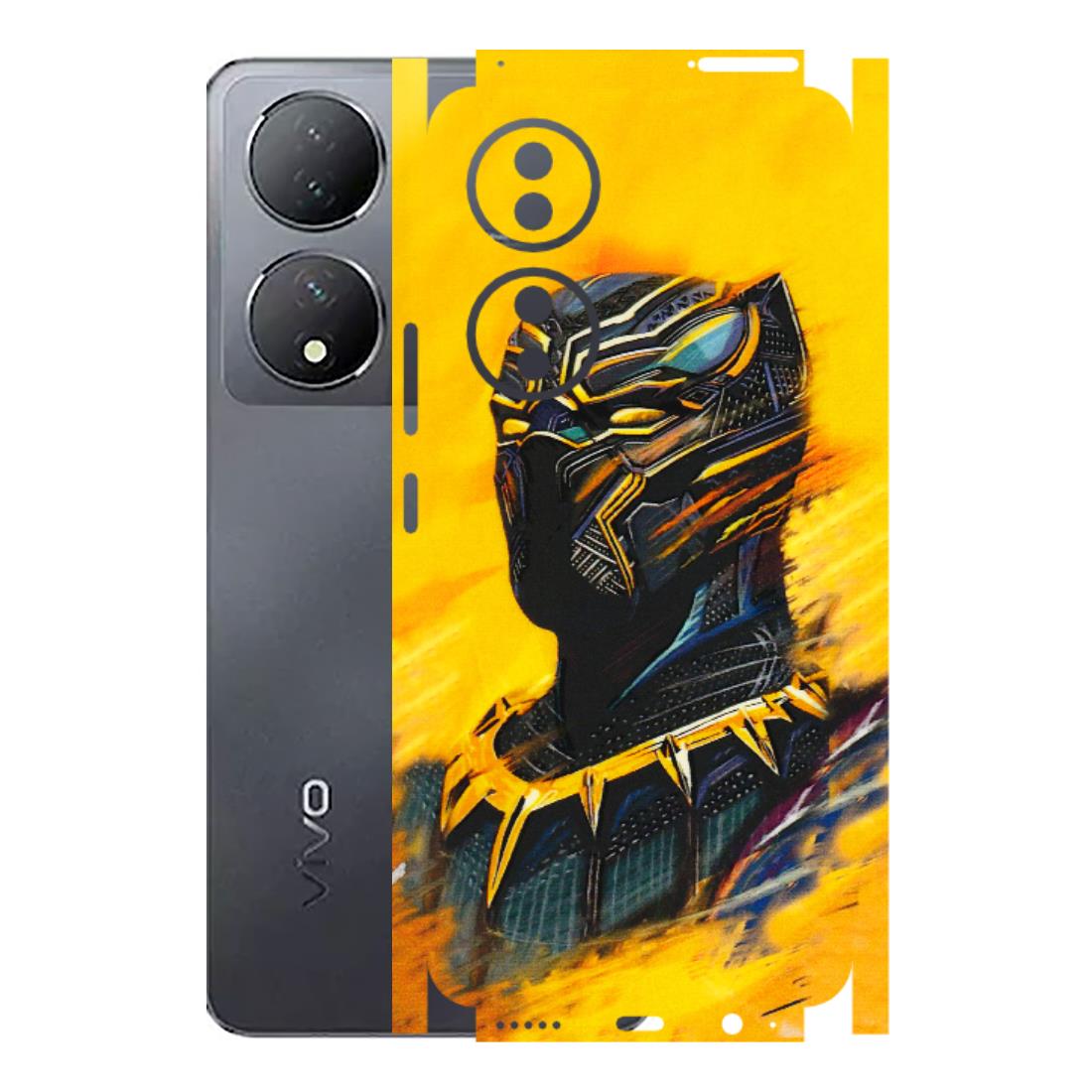 VIVO Y Series Phone Skins (All Models) - Yellow Panther - 3D Embossed Finish (L-54) Vivo Y100 (5G)