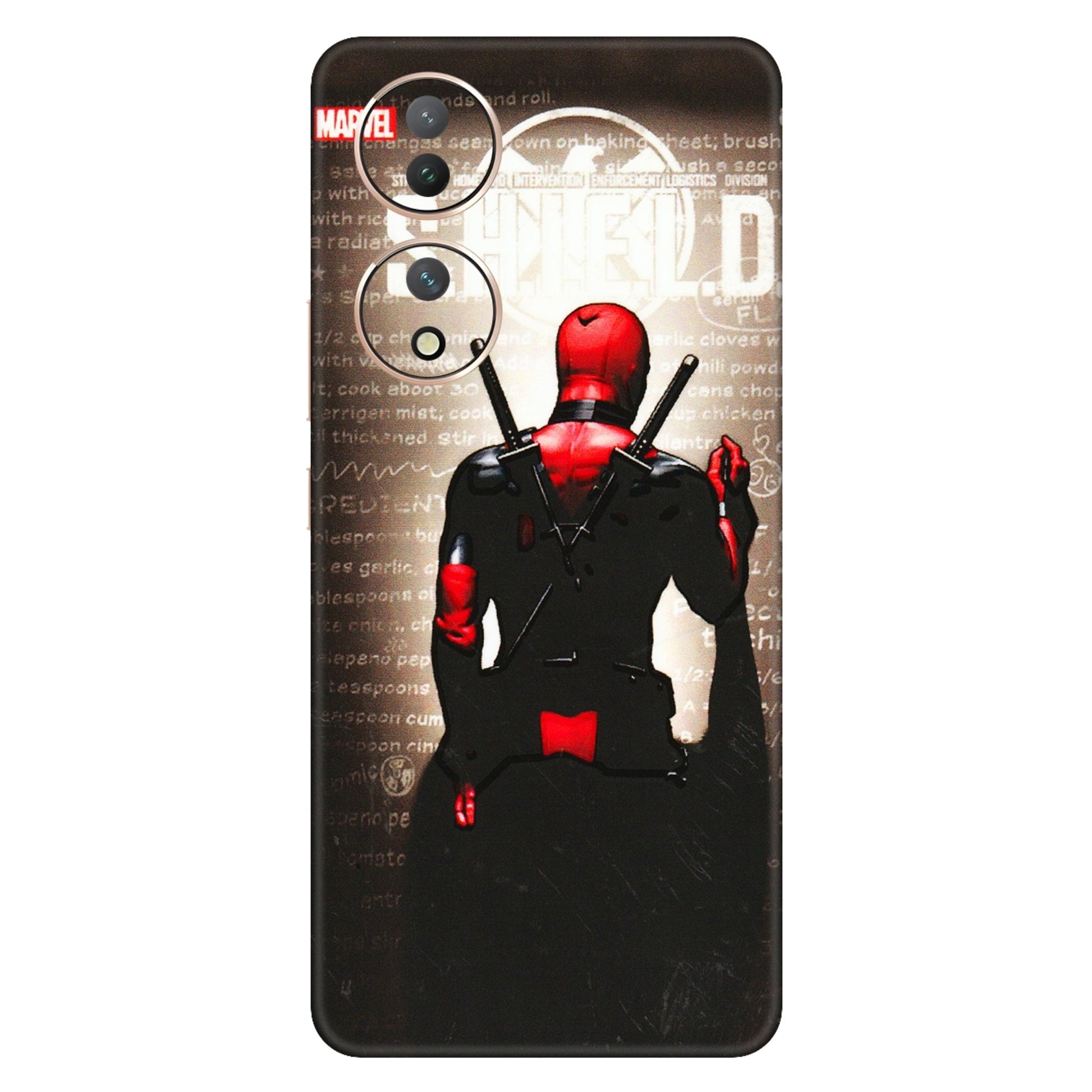VIVO Y Series Phone Skins (All Models) - Deadpool - 3D Embossed Finish (L-56) Vivo Y100 (5G)