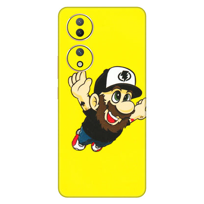 VIVO Y Series Phone Skins (All Models) - Flying Beardo - 3D Embossed Finish (L-60) Vivo Y100 (5G)