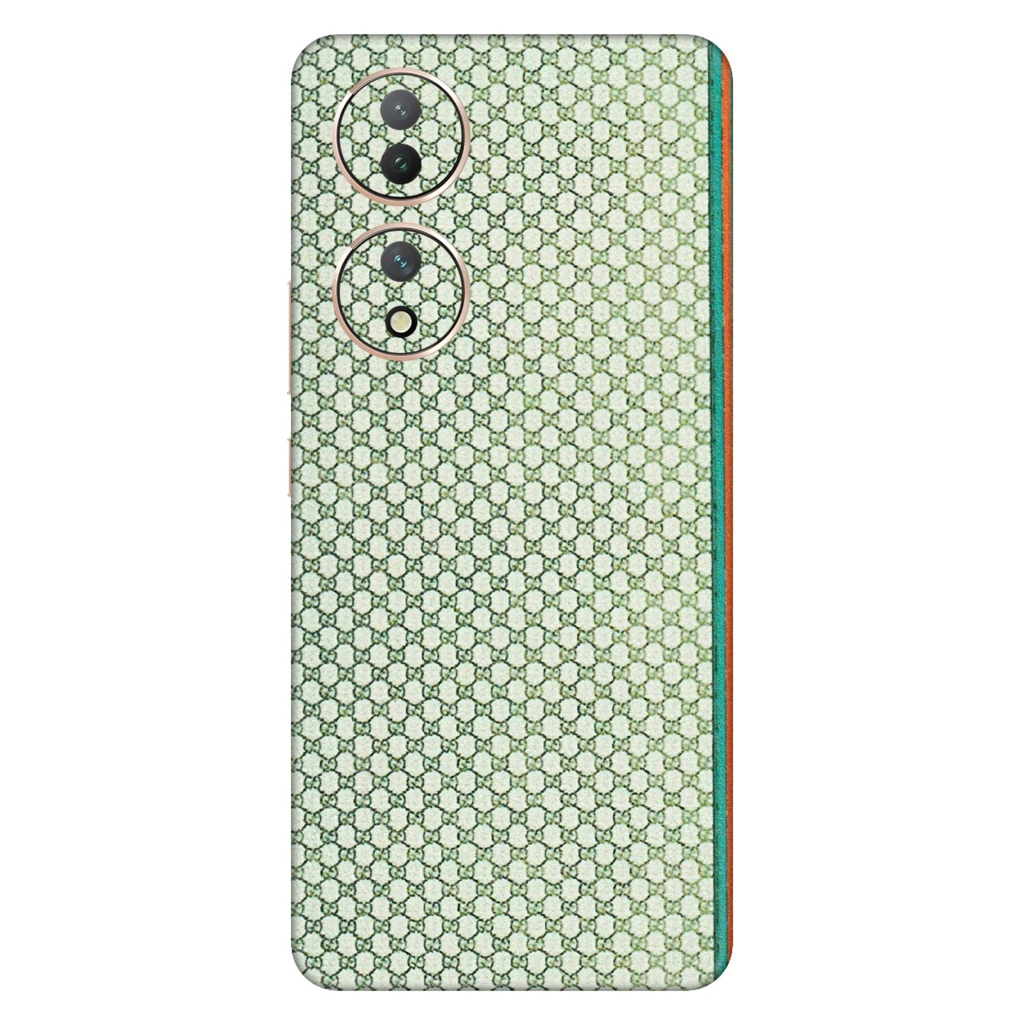VIVO Y Series Phone Skins (All Models) - Gucci Fabric Pattern - 3D Embossed Finish (L-73) Vivo Y100 (5G)