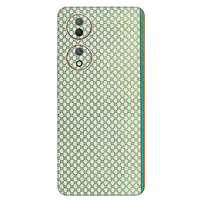 VIVO Y Series Phone Skins (All Models) - Gucci Fabric Pattern - 3D Embossed Finish (L-73) Vivo Y100 (5G)
