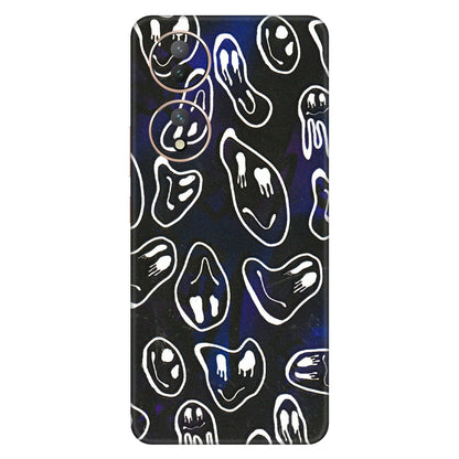 VIVO Y Series Phone Skins (All Models) - Distorted Smileys - 3D Embossed Finish (L-92) Vivo Y100 (5G)