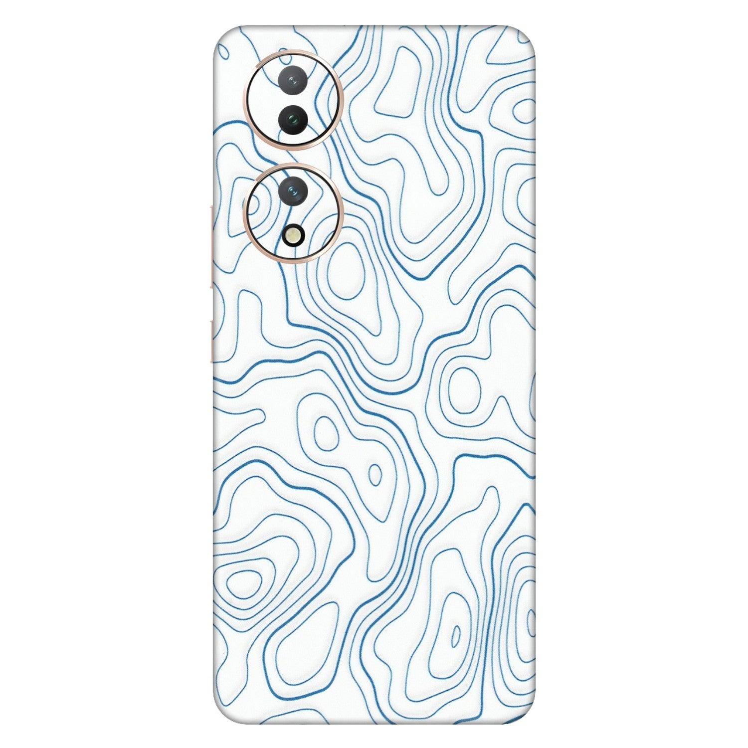 VIVO Y Series Phone Skins (All Models) - Blue And White Swirls - Matte Finish (M-139) Vivo Y100 (5G)