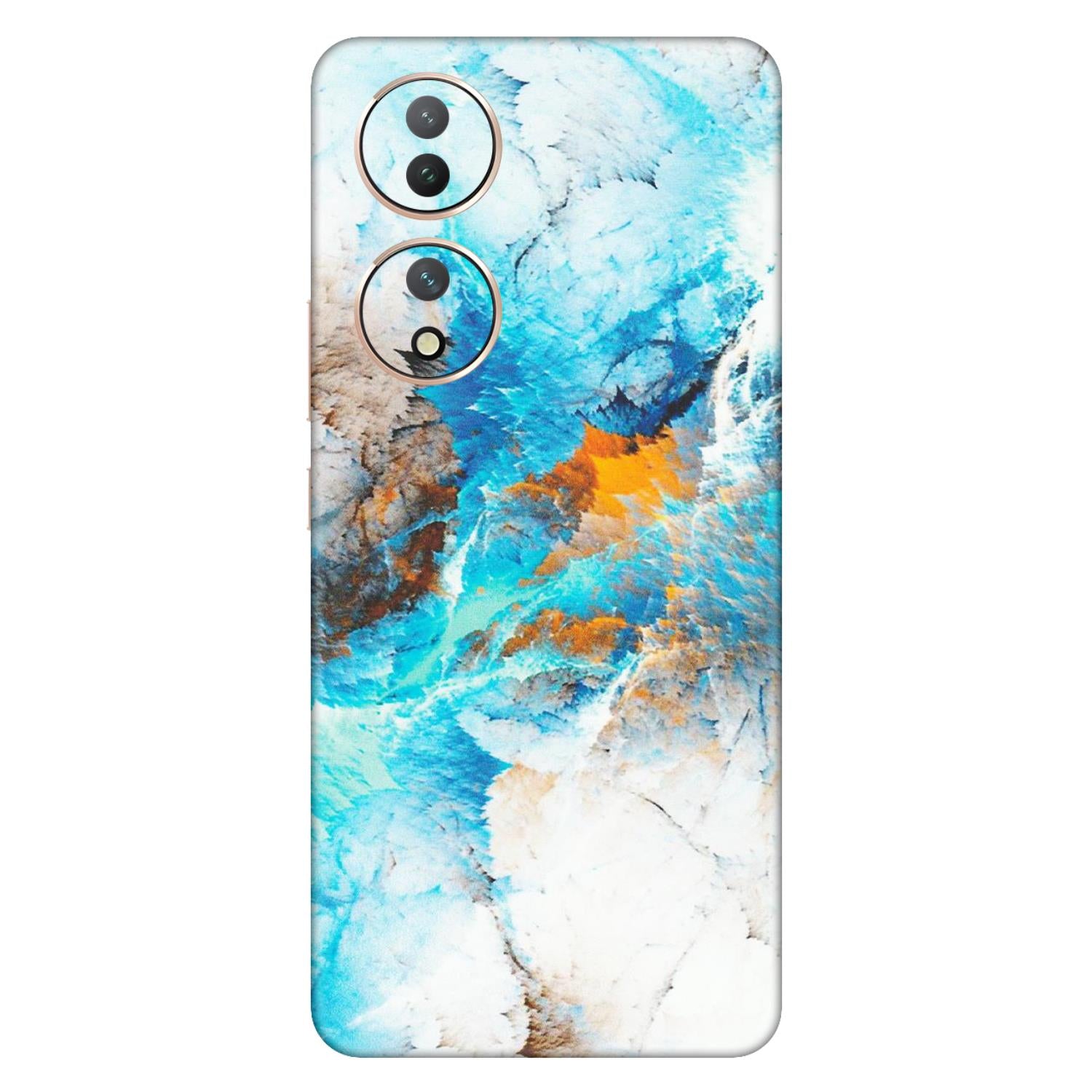 VIVO Y Series Phone Skins (All Models) - Blue Waves Abstract - Matte Finish (M-19) Vivo Y100 (5G)