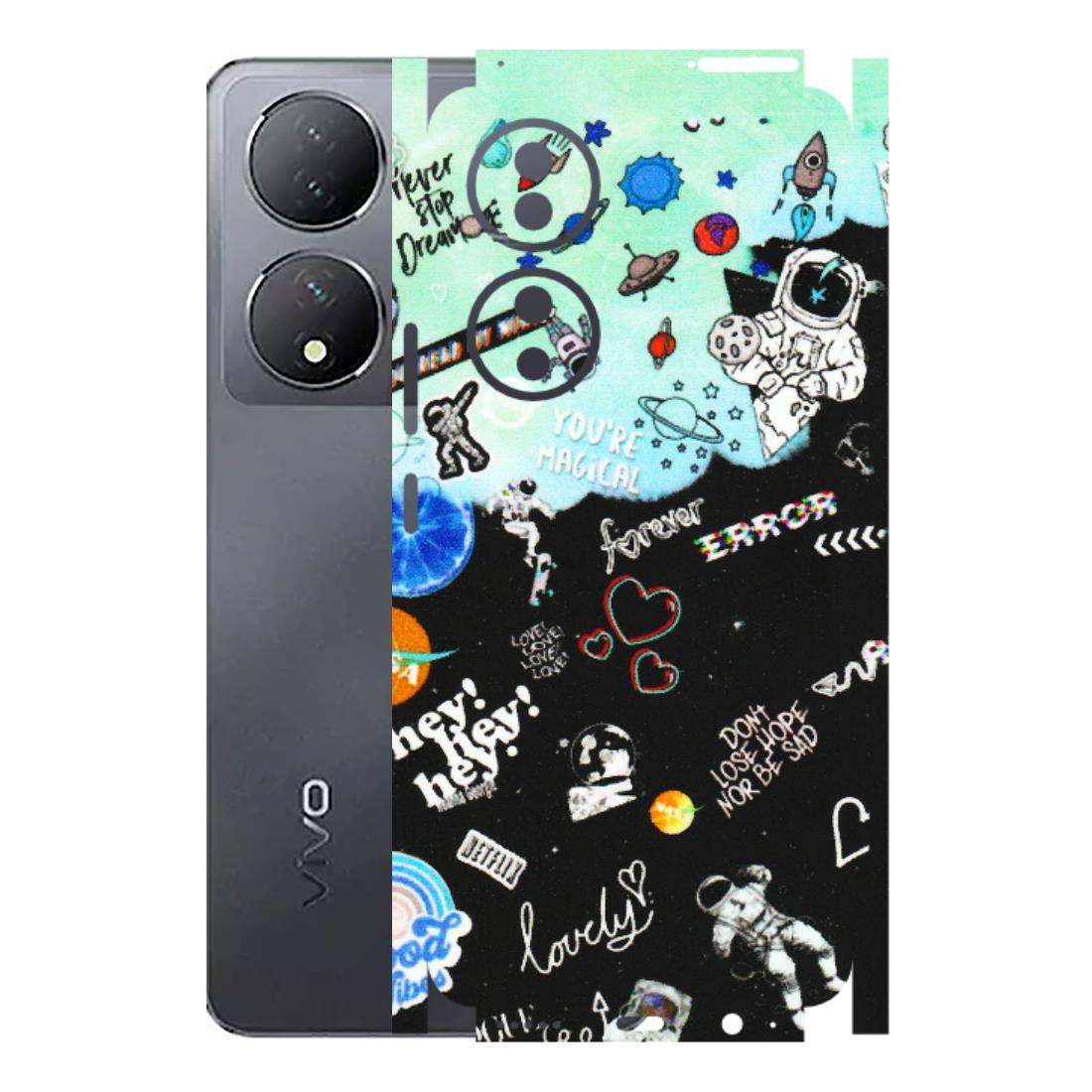 VIVO Y Series Phone Skins (All Models) - Living In A Space Dream - Matte Finish (M-46) Vivo Y100 (5G)