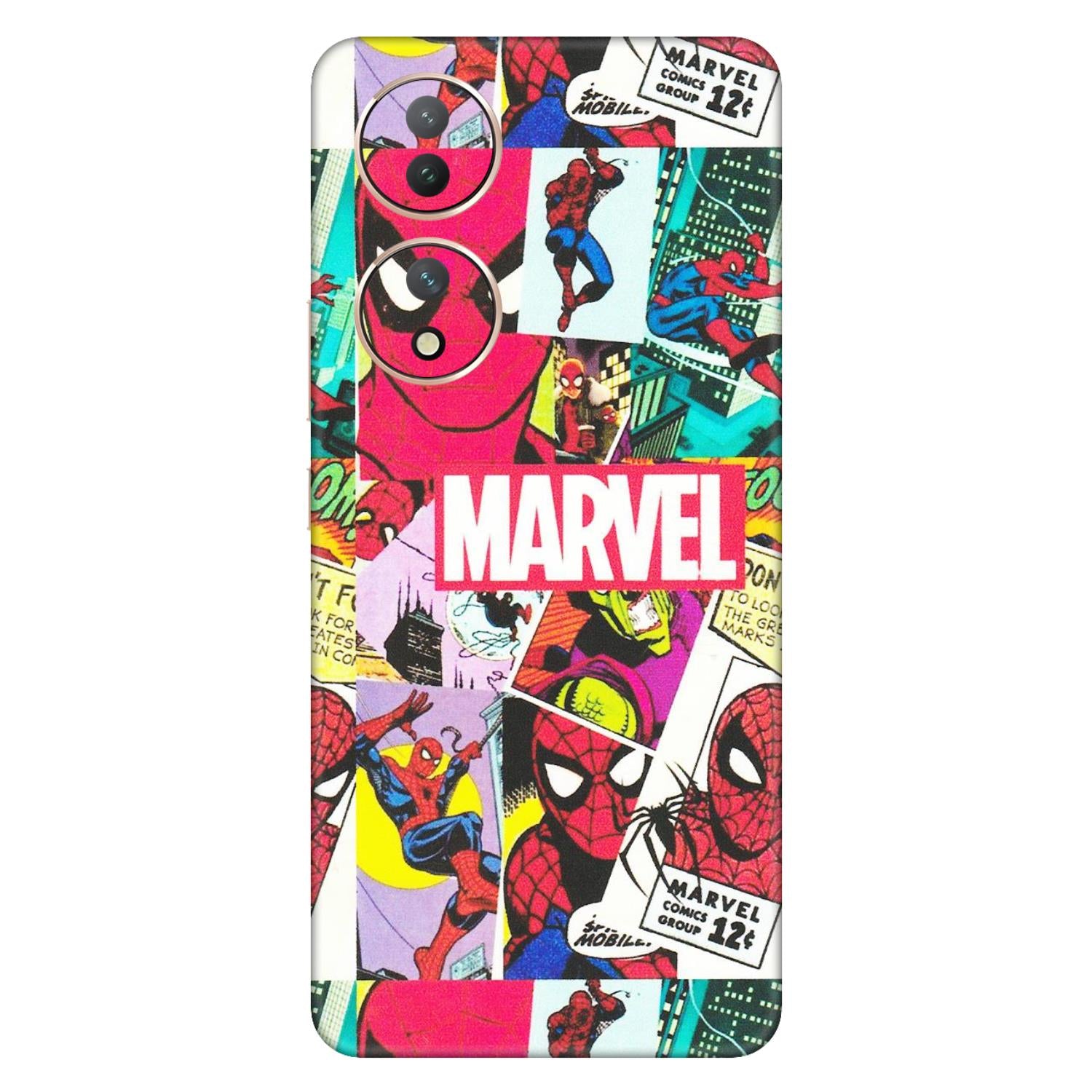 VIVO Y Series Phone Skins (All Models) - Marvel Comic Spiderman Grafitti - Matte Finish (M-72) Vivo Y100 (5G)