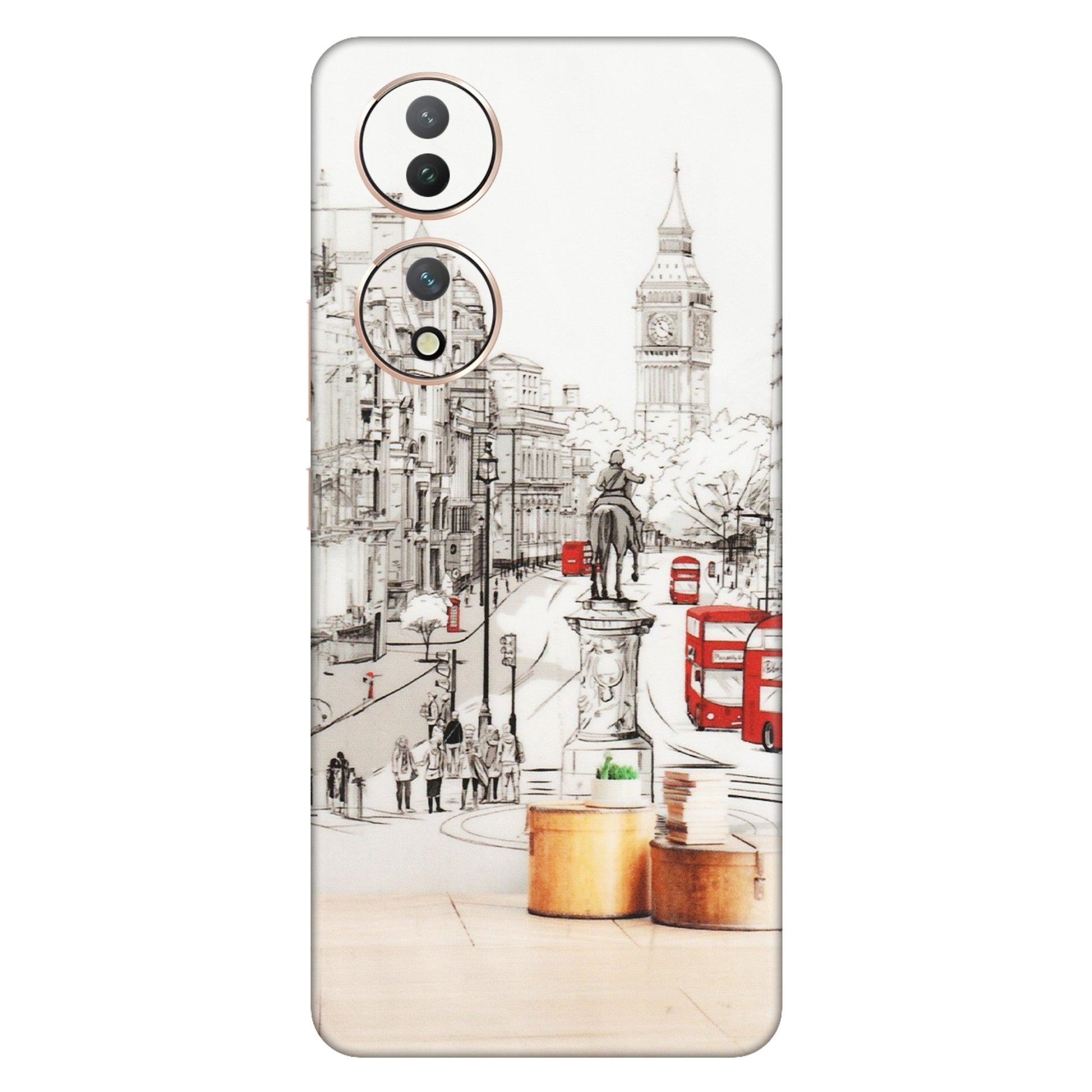 VIVO Y Series Phone Skins (All Models) - London Street - Transparent Finish (T-02) Vivo Y100 (5G)
