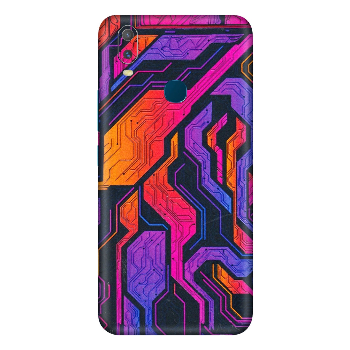 VIVO Y Series Phone Skins (All Models) - Tech Circuits Futuristic - 3D Embossed Finish (L-07) Vivo Y11