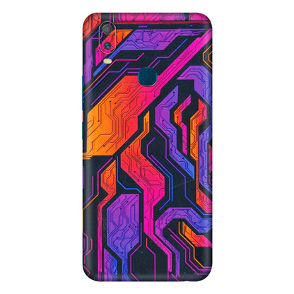 VIVO Y Series Phone Skins (All Models) - Tech Circuits Futuristic - 3D Embossed Finish (L-07) Vivo Y11