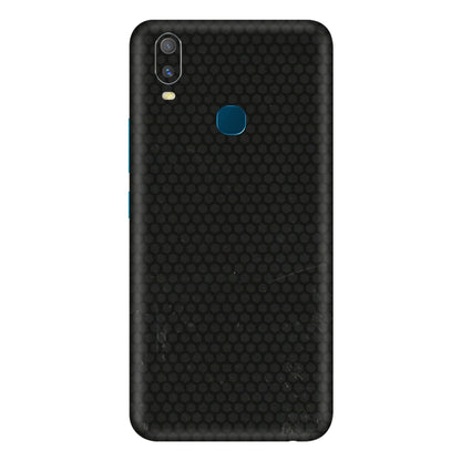 VIVO Y Series Phone Skins (All Models) - Black honeycomb - 3D Embossed Finish (L-114) Vivo Y11