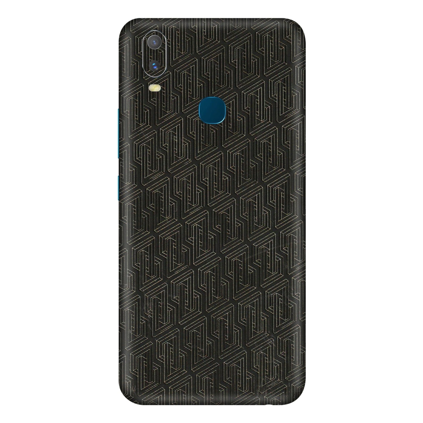 VIVO Y Series Phone Skins (All Models) - Black Abstract Pattern - 3D Embossed Finish (L-117) Vivo Y11