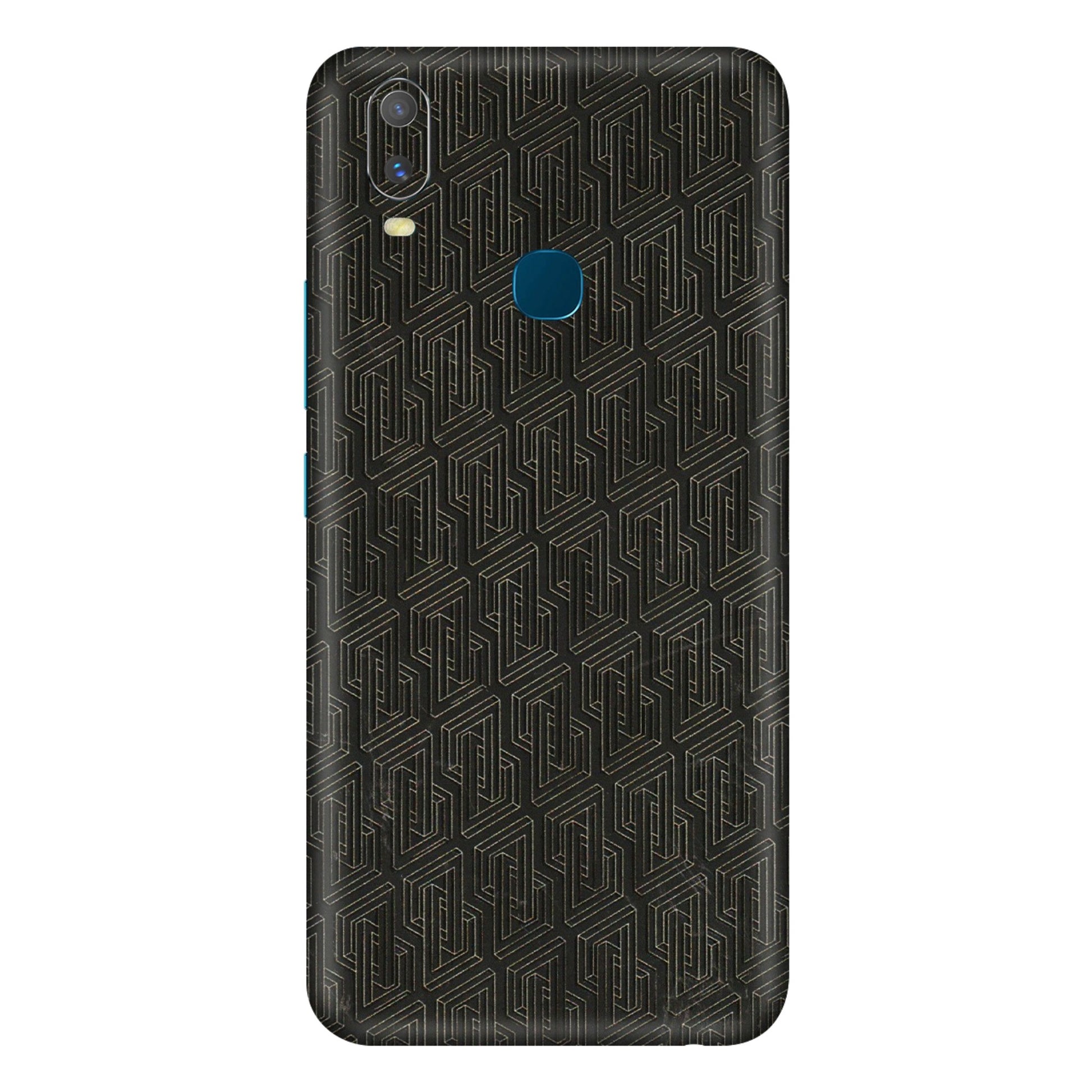 VIVO Y Series Phone Skins (All Models) - Black Abstract Pattern - 3D Embossed Finish (L-117) Vivo Y11